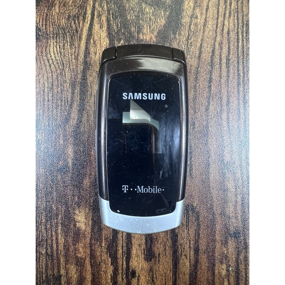 Samsung SGH-T219 / T219S - Black and Silver T-Mobile Rare Flip Phone Untested